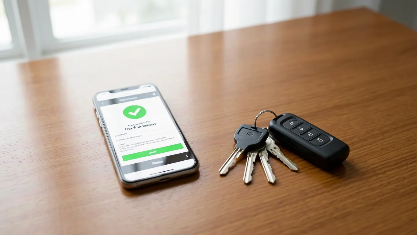 Smartphone showing successful immediate personal loans online transfer status.