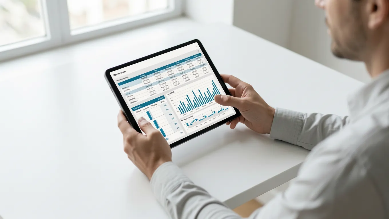 Reviewing installment personal loans online via a digital device for better budgeting