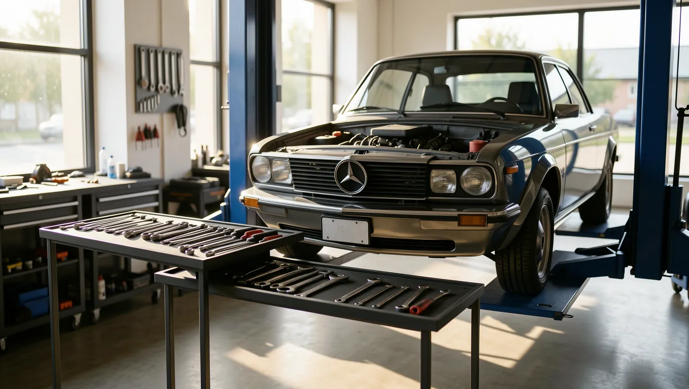 An auto mechanic working on a car engine to qualify for personal loans for car repairs