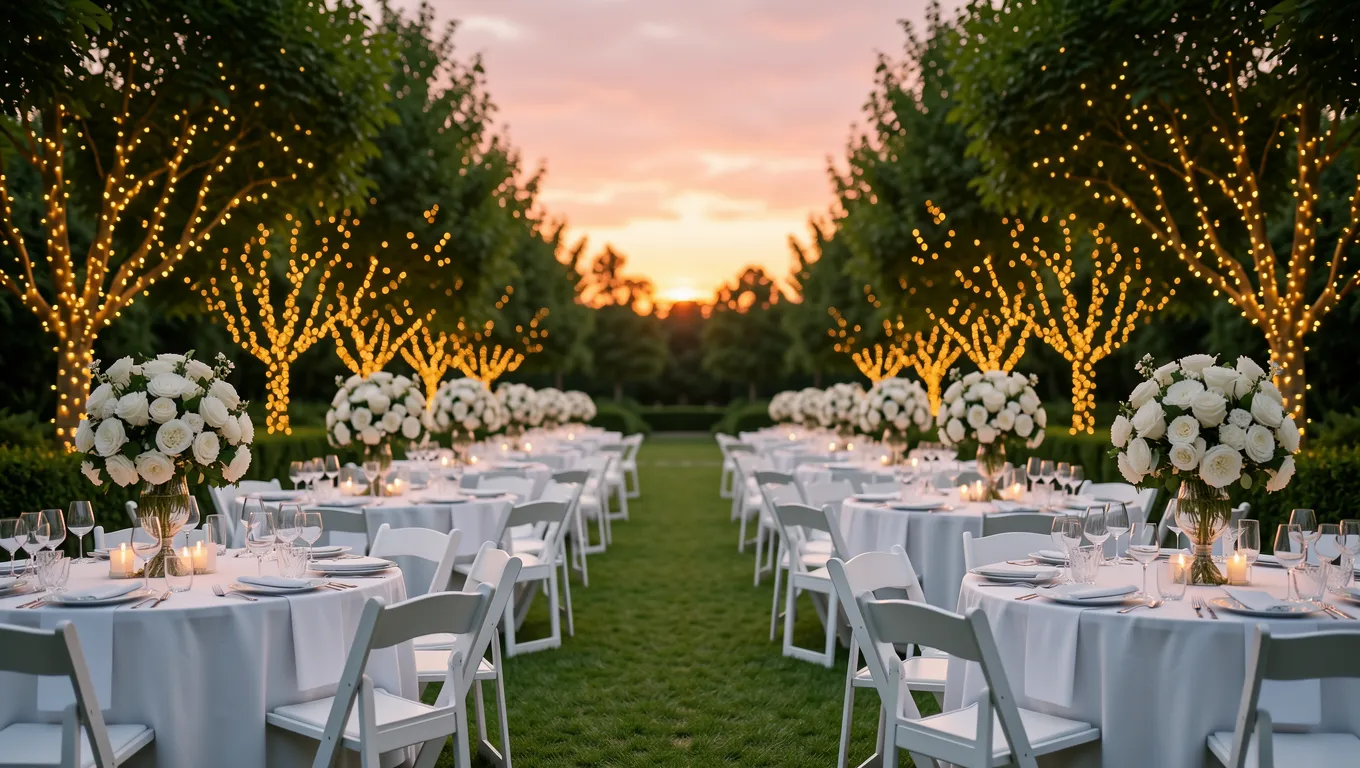 Luxury wedding reception decor illustrating personal loans for wedding expenses