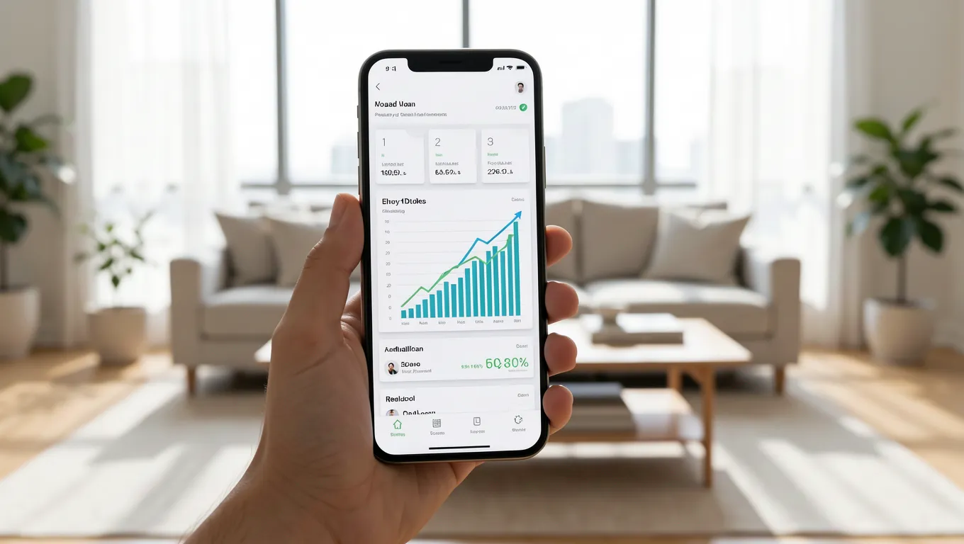Using a smartphone to compare unsecured personal loans online in 2026